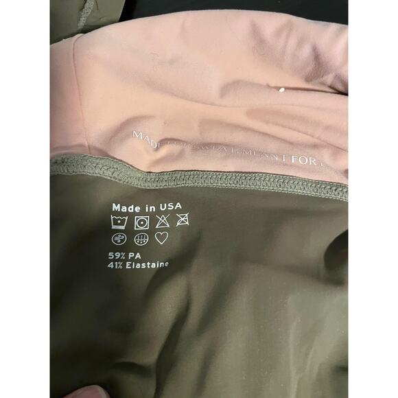 Wear One's At Jumpsuit Womens Large Olive Green Activewear Unitard Made USA - Picture 4 of 9